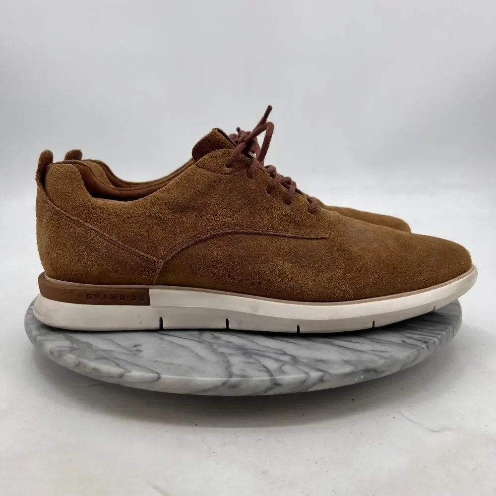 Cole Haan Mens 11 Shoe Brown Grand Horizon Oxford II Suede Lace Up Casual C26363